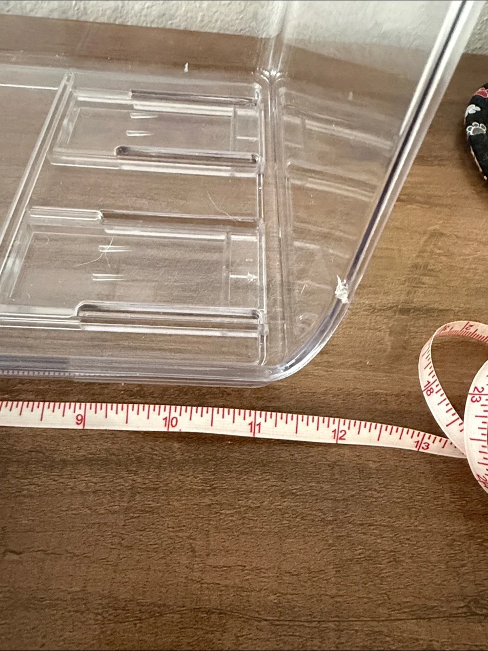Clear Stackable Home Storage Bin - Transparent Organizer set of 2